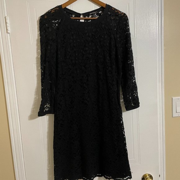 Juicy Couture Black Lace Overlay Dress - Picture 1 of 10